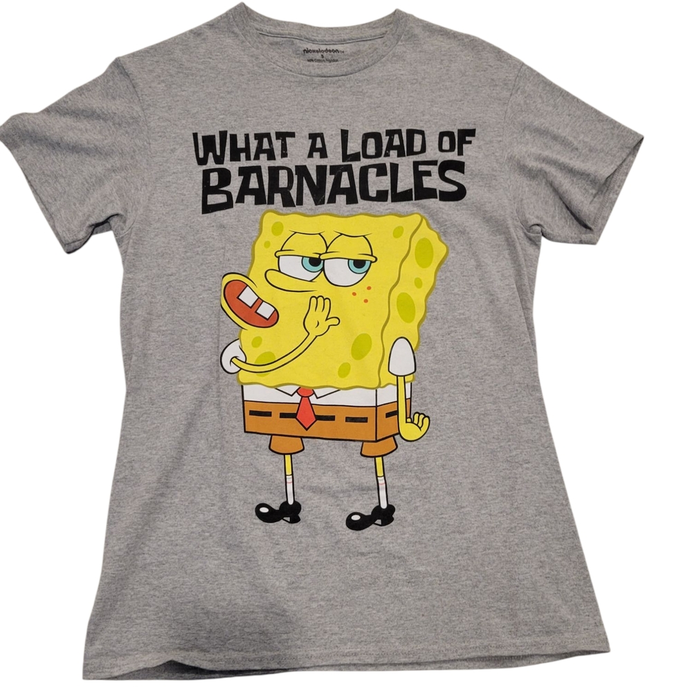 Gray SpongeBob Graphic T-Shirt
